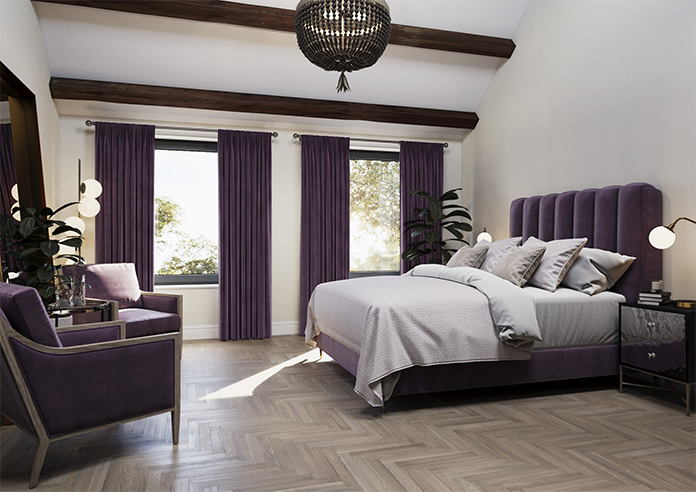 Odessa Velvet, Aubergine - Made to Measure Curtains - Image 7